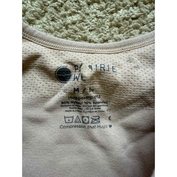 Prairie Wear Hugger Prima Full Zip Crop Post-Surgical Bra Beige Women's Size M - Picture 4 of 6